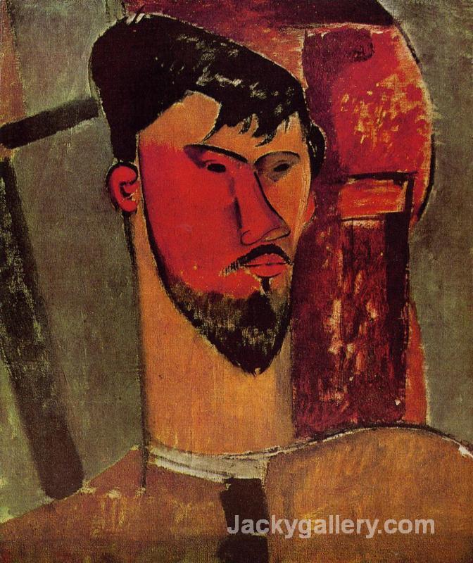 Portrait of Henri Laurens by Amedeo Modigliani paintings reproduction